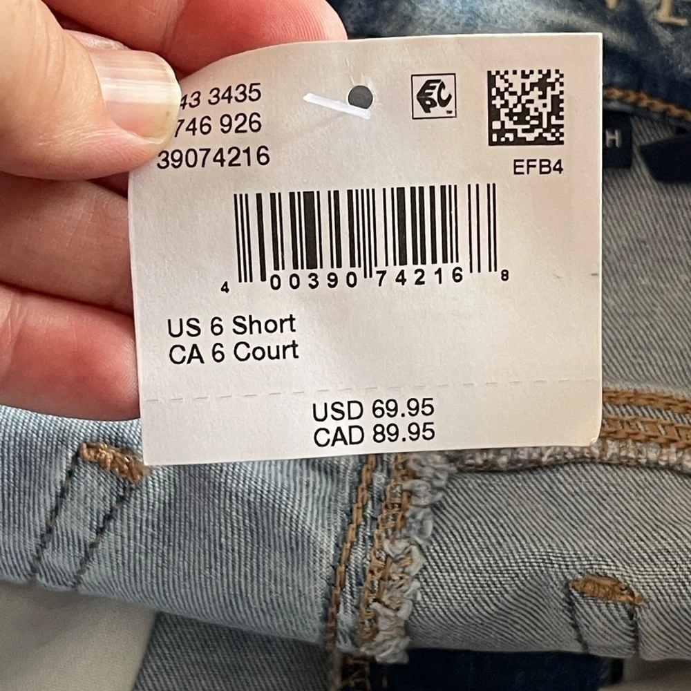 American Eagle nwt damaged return distressed super high rise jegging